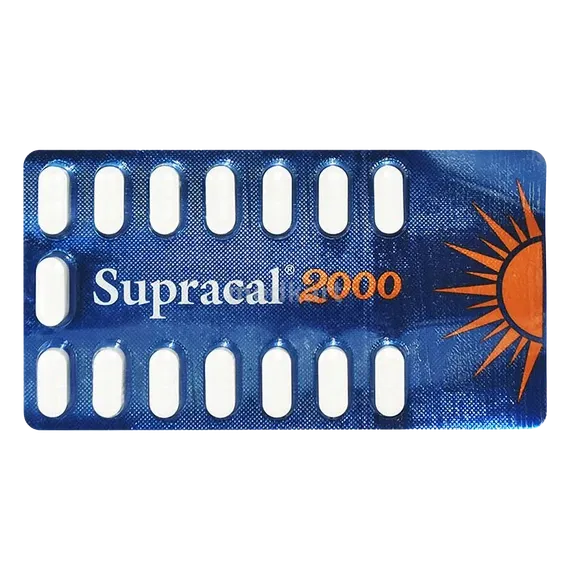 supracal 2000mg tablet 15's